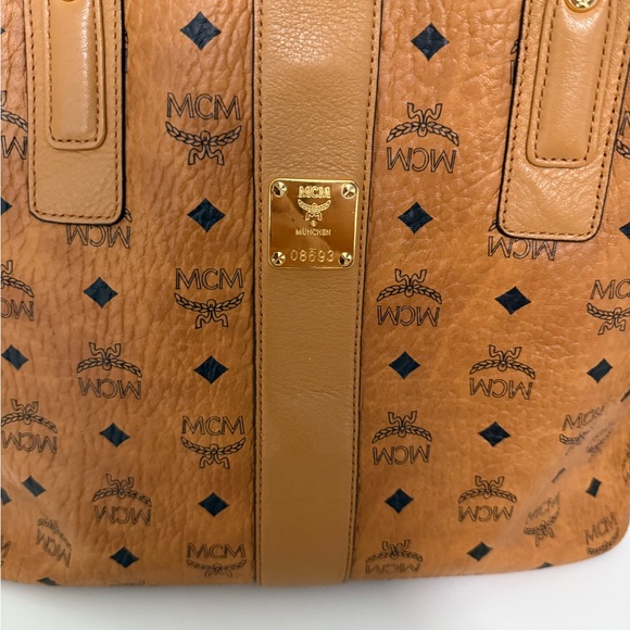 MCM Cognac Liz Medium Reversible Tote - Picture 6 of 9
